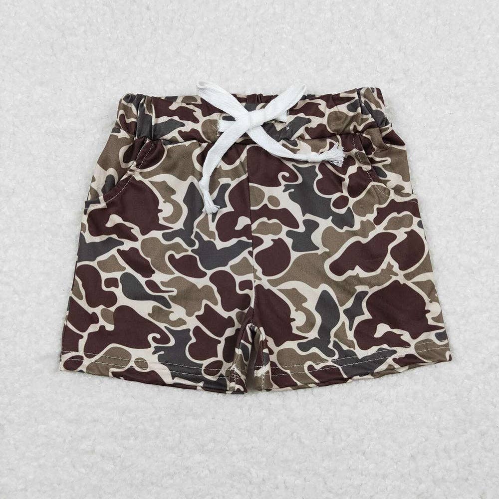 Camo Shorts- Dark Brown